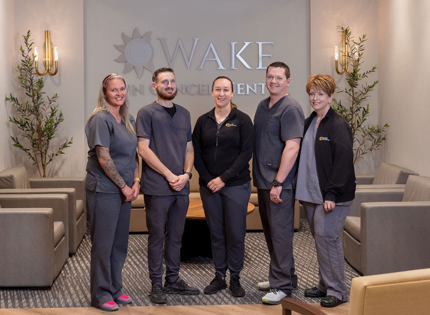 Group photo of Lab Team and Lab Supervisor of Wake Skin Cancer Center, P.A. | Dermatologist | Dermatology